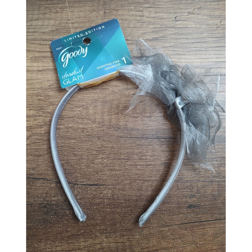 NOS Goody Shooting Star Headband Stardust Glam Gray Silver Limited Edition Z28